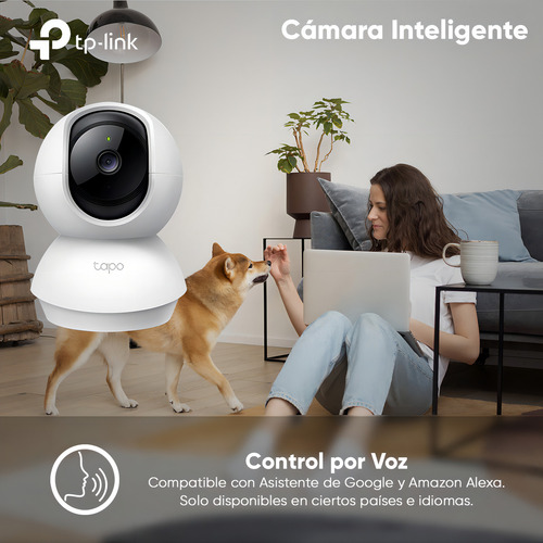 Tp-link & Cronos Kit Cámara De Video Vigilancia 1080p Full Hd Micrófono Modelo Tp-c200c-32 + Micro Sd 32 Gb / Cobertura 360° Con Seguimiento Inteligente Audio Bidireccional Y Modo Privacidad / Cctv