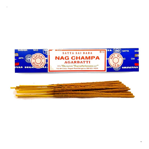 Imagem 3 de 8 de Incenso Indiano Nag Champa Satya Sai Baba 3cxd15gr+bind-full