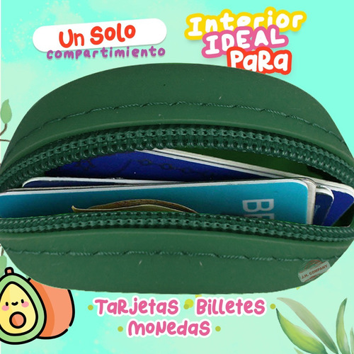 Imagen 4 de 5 de Mini Bolsa Crossbody Aguacate Kawaii Cute Silicon