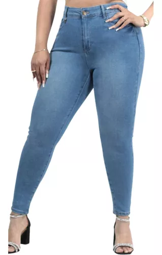 Pantalon Mezclilla Premium Zhero Tallas Extras Mujer Skinny