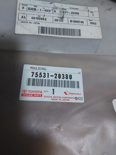 Goma Vidrio Parabrisas Toyota Celica 94-99