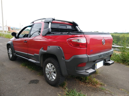 Fiat Strada Adventure 1.8 Locker 2014 Vermelha Novíssima!!!