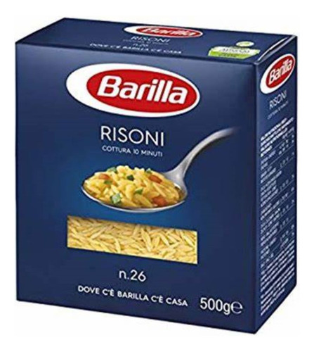 Macarrão Sêmola De Trigo Grano Duro Risoni 26 Barilla 500g