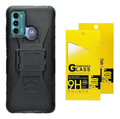 Funda Para Moto G60 / G60s + Clip + 2 Micas De Cristal 