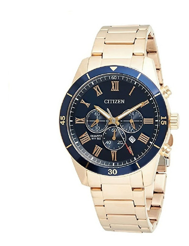 Reloj Citizen Hombre Acero Dorado An8169-58l Cronógrafo Cal