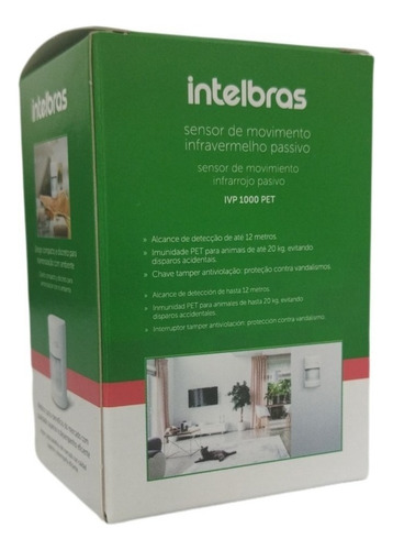 Sensor de presencia interno Intelbras Ivp 1000 Pet