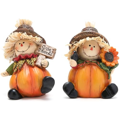 2pcs Espantapájaros Decoraciones Otoño Día Acción G...