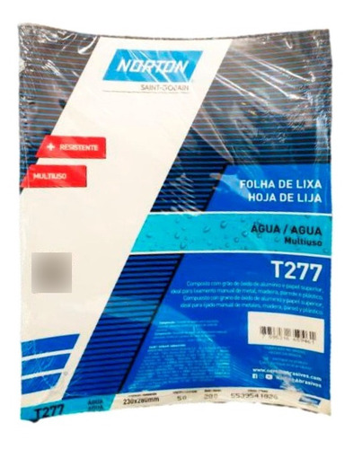 Lija Agua Grano 500 Norton Original (50 Hojas)