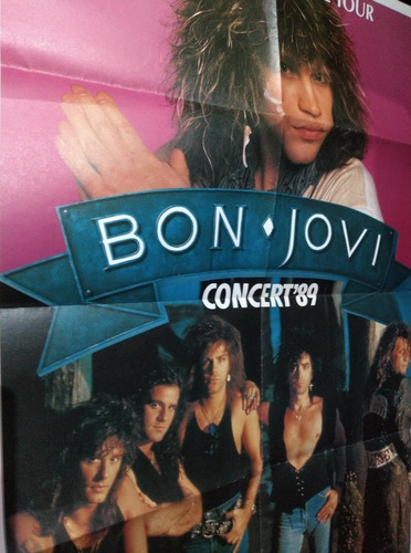 Poster Afiche Bon Jovi Concert 1989 * 86 X 62 (m059)