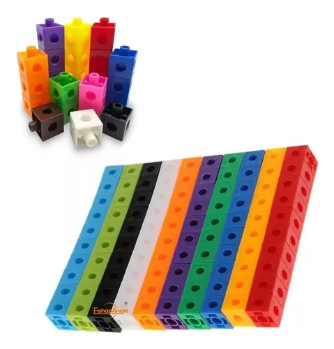 Set 100 Cubos Encaje Unifix Para Matemáticas - Método Sing