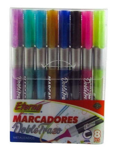 Marcador Doble Trazo X8 Eterna