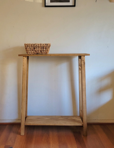 Imagen 4 de 10 de Mesa Arrimo Madera Rústica Modelo Tanu Color A Elección