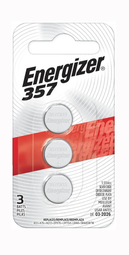 Juego De 3 Pilas De Oxido De Plata Tipo Boton  Energizer