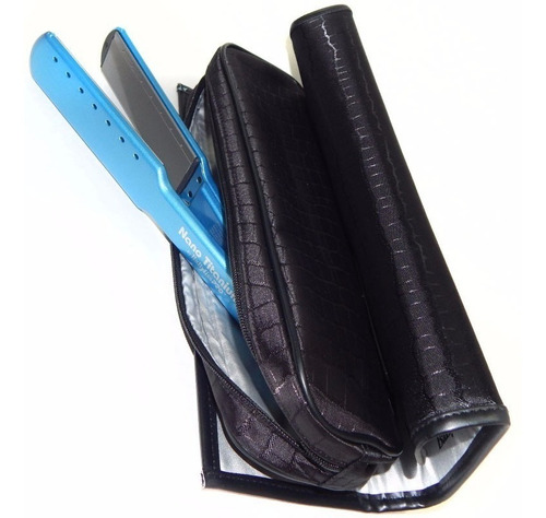 Imagen 5 de 10 de Planchita de pelo BaBylissPRO Nano Titanium 2073 BABNT2073T azul 220V