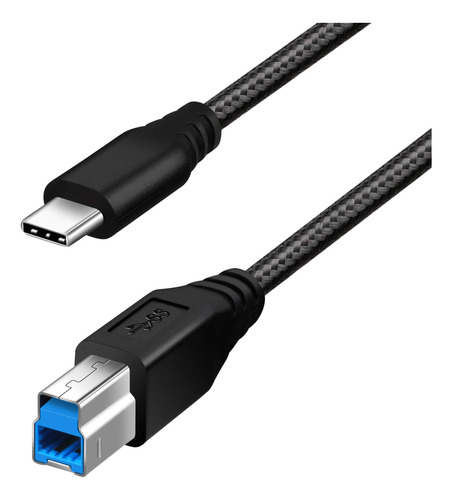 Fasgear Cable Usb C A Usb B 3.0 De 3 Pies: Usb 3.0 Tipo C A