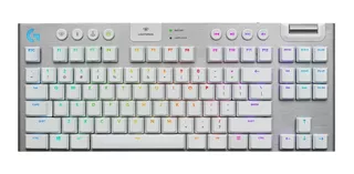 Teclado Sem Fio Mecânico Logitech G915 Tkl Branco Lightspee