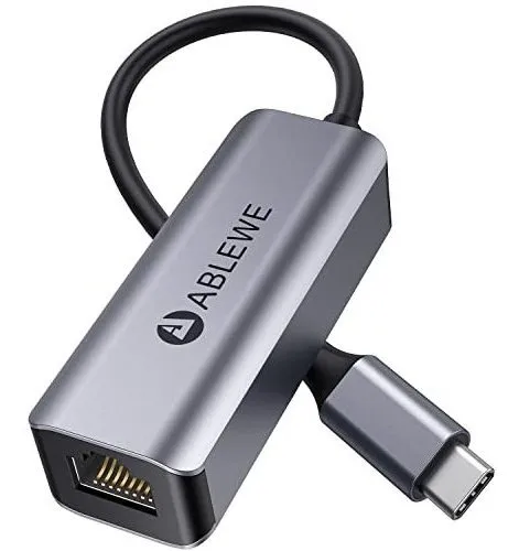 Adaptador Usb C A Ethernet, Ablewe Tipo-c A Rj45 Gigabit Eth
