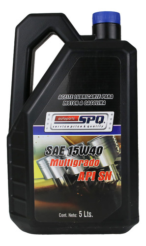 Aceite para motor SPQ mineral 15W-40 para carros, pickups & suv de 1 unidad