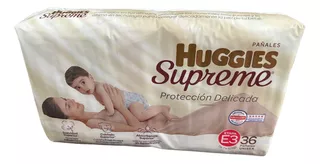 Pañales Desechables Huggies Supreme Etapa 3 Unisex 36 pzas