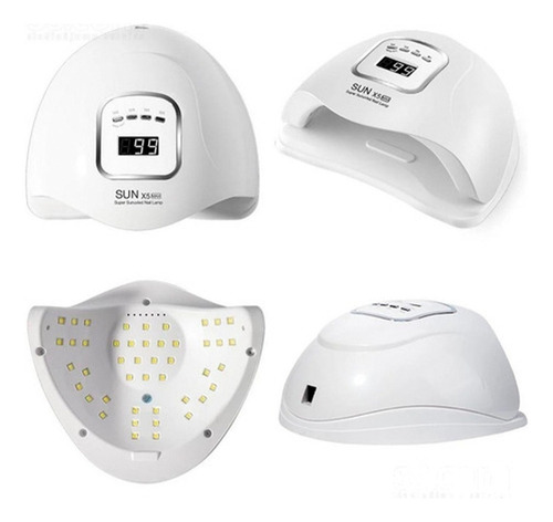 Cabina Secador Uñas Sun X5 Max 120w Uv Led Gelificadas Semi Color Blanco