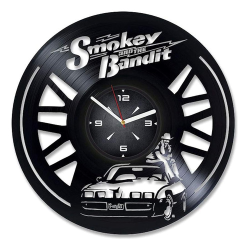 Smokey Y The Bandit Vinyl Record Wall Clock. Decoración Para