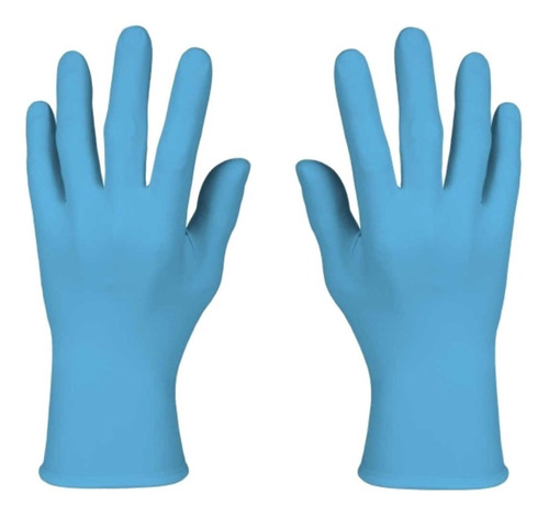 Guantes De Nitrilo Azul Sin Polvo X100 Unidades Talle L