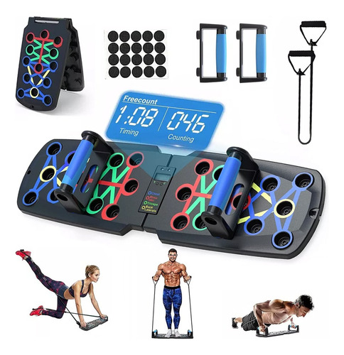 Soportes Lagartijas Tabla Push Up Board Barras Fitness Kit