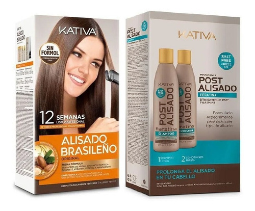 Kit Kativa Alisado+post Todo Ti - mL a $169