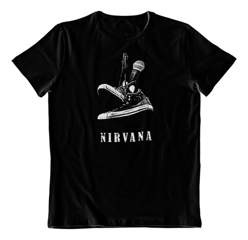 Polera Estampada - Dtf -  Nirvana Zapatillas Iconicas