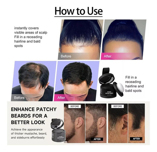 Polvo De Maquillaje Touch And Fill Para La LĂnea Del Cabello