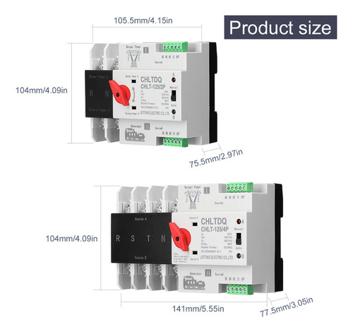 Interruptor Selector Solar Switch Rail Tipo De Alimentación