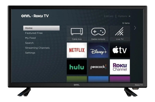 Smart TV Onn. 100012590 DLED Roku OS HD 24" 120V