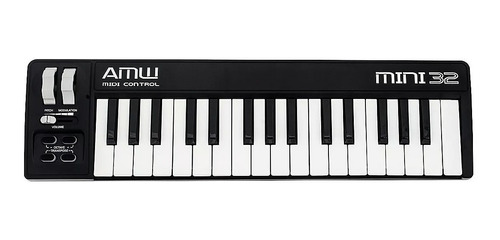 Amw Mini 32 Black Teclado Controlador Midi Usb . Loja . Gtia