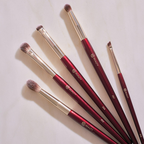 Set De Brochas Para Sombra De Ojos Bk Beauty Para Ojos Con C
