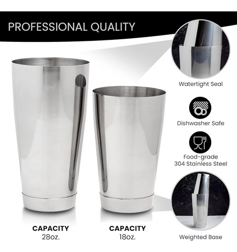 Coctelera The Art Of Craft De 18 Oz Y 28 Oz
