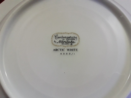 Juego 6 Platos Hondos Porcelana Norikate Blanco Artico Blanco