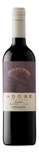 Vinho Orgânico Tinto Merlot Reserva Emiliana Adobe 750ml