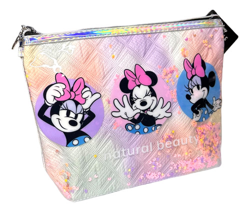 Cosmetiquero Tamaño Grande Minnie Mouse Lentejuelas