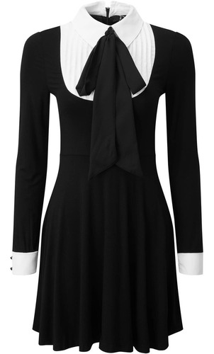 Vestido Negro Ksra002188 Killstar Merlina Addam Seifuku Goth