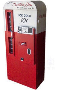Mountain Dew Coke Soda Pop Vending Machine Metal Model 5 Ccj