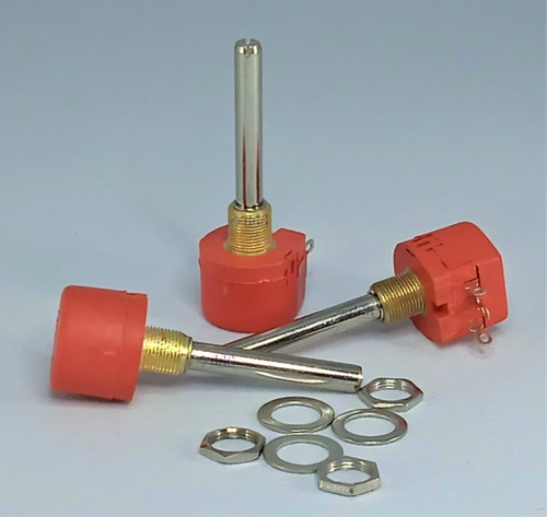 Potenciómetro 1k Ohms Eje Largo De 5cm Y Diámetro 6mm