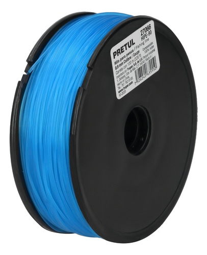 Carrete Con 100 M De Hilo Para Pesca Azul Calibre 0.90 Mm