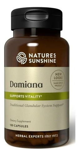 Damiana 100cp Natures Sunshine - U - Unidad A $3148