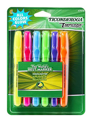 Ticonderoga Emphasis Fluorescente Highlighters