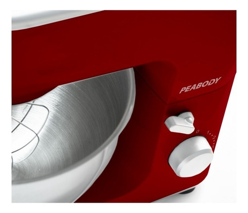 Batidora Planetaria Peabody Bm102 1000w 4lt 6vel Color Rojo Frecuencia 50 Hz/60 Hz