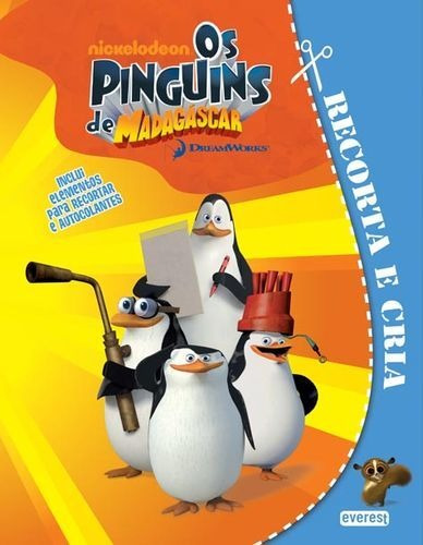 Libro Os Pinguins De Madagáscar: Recorta E Cria - Vv.aa.