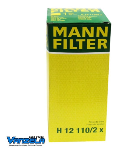 Filtro Do Óleo - H 12 110/2 X - Mann Filter