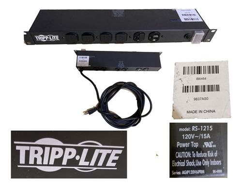 Regleta Eléctrica De 12 Tomas Para Rack, Tripp Lite