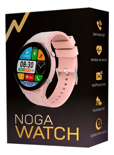 Reloj Inteligente Mujer Smartwatch Nictom NT14 + Malla Metal Rosa