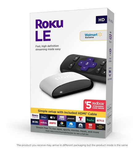 Imagen 2 de 4 de Roku LE 3930S3 estándar HD blanco y negro